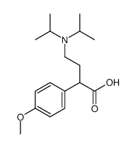 4-(Diisopropylamino)-2-(4-methoxyphenyl)butanoic acid结构式