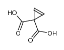 1H,2H-cyclopropene-3,3-dicarboxylic acid Structure