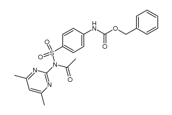 {4-[acetyl-(4,6-dimethyl-pyrimidin-2-yl)-sulfamoyl]-phenyl}-carbamic acid benzyl ester结构式