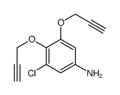 3-chloro-4,5-bis(prop-2-ynoxy)aniline结构式