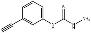 3-氨基-1-(3-乙炔基苯基)硫脲结构式