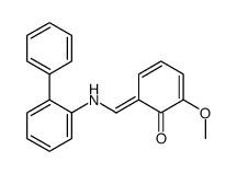 2-methoxy-6-[(2-phenylanilino)methylidene]cyclohexa-2,4-dien-1-one Structure