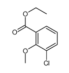 ethyl 3-chloro-2-methoxybenzoate结构式