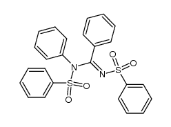 N1,N2-bisphenylsulfonyl-N2-phenylbenzamidine结构式