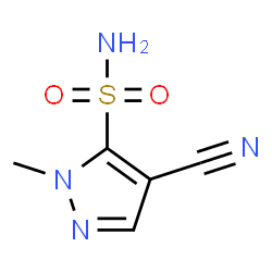 1H-Pyrazole-5-sulfonamide,4-cyano-1-methyl-(9CI) structure