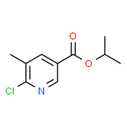 6-Chloro-5-methylnicotinic acid isopropyl ester Structure