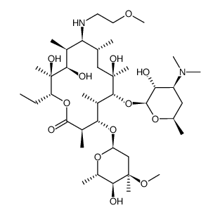 9-N-(2-methoxyethyl)erythromycylamine Structure