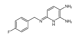 N*6*-(4-氟-苄基)-吡啶-2,3 ,6-三胺结构式