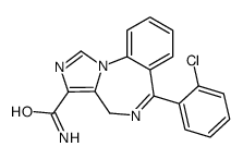 6-(2-chlorophenyl)-4H-imidazo[1,5-a][1,4]benzodiazepine-3-carboxamide Structure