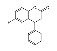 2H-1-BENZOPYRAN-2-ONE, 6-FLUORO-3,4-DIHYDRO-4-PHENYL- picture