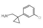 (1-(3-Chlorophenyl)cyclopropyl)methanamine structure