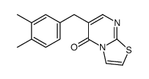 6-(3,4-二甲基苄基)-5H-噻唑并[3,2-a]嘧啶-5-酮结构式