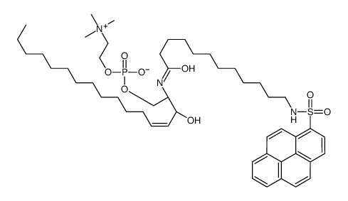 N-(12-((1-pyrenesulfonyl)amido)dodecanoyl)sphingosylphosphorylcholine picture