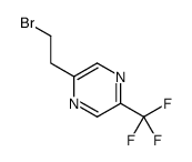 2-(2-bromoethyl)-5-(trifluoromethyl)pyrazine Structure