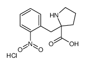 (R)-2-(2-NITROBENZYL)PYRROLIDINE-2-CARBOXYLIC ACID HYDROCHLORIDE Structure