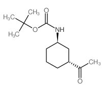 trans-1-Acetyl-3-(Boc-amino)cyclohexane Structure