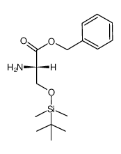 (S)-benzyl 2-amino-3-((tert-butyldimethylsilyl)oxy)propanoate结构式