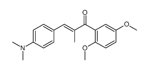 (E)-1-(2,5-dimethoxyphenyl)-3-[4-(dimethylamino)phenyl]-2-methylprop-2-en-1-one结构式