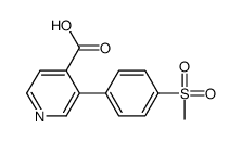 3-(4-methylsulfonylphenyl)pyridine-4-carboxylic acid结构式