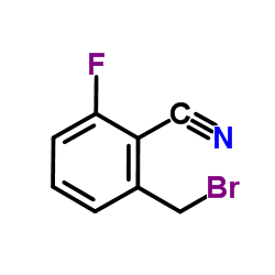 2-(溴甲基)-6-氟苯甲腈结构式