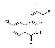 4-chloro-2-(4-fluoro-3-methylphenyl)benzoic acid Structure