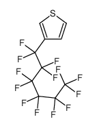 3-(1,1,2,2,3,3,4,4,5,5,6,6,6-tridecafluorohexyl)thiophene结构式