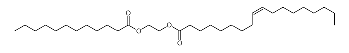 2-dodecanoyloxyethyl (Z)-octadec-9-enoate Structure