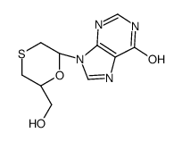 9-[(2R,6R)-6-(hydroxymethyl)-1,4-oxathian-2-yl]-3H-purin-6-one picture