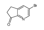 3-bromo-5h-cyclopenta[b]pyridin-7(6h)-one Structure