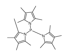 tris(2,3,4,5-tetramethylpyrrol-1-yl)phosphane Structure