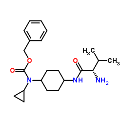 Benzyl cyclopropyl[4-(L-valylamino)cyclohexyl]carbamate Structure