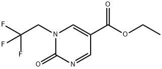 Ethyl 2-oxo-1-(2,2,2-trifluoroethyl)-1,2-dihydropyrimidine-5-carboxylate Structure