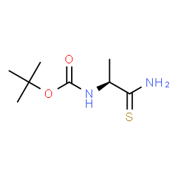 Carbamic acid, [(1S)-2-amino-1-methyl-2-thioxoethyl]-, 1,1-dimethylethyl ester Structure