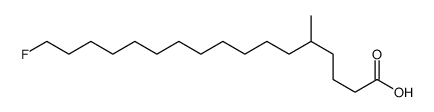 5-methyl-17-fluoroheptadecanoic acid structure