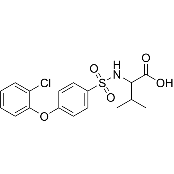 ((4-(2-Chlorophenoxy)phenyl)sulfonyl)valine图片