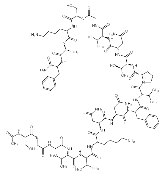 AC-SER-GLY-GLY-VAL-VAL-LYS-ASN-ASN-PHE-VAL-PRO-THR-ASN-VAL-GLY-SER-LYS-ALA-PHE-NH2结构式