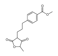 3-<3-(4-methoxycarbonylphenyl)propyl>-5-methyltetrahydrofuran-2,4-dione结构式