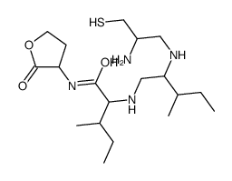 2-[[2-[(2-amino-3-sulfanylpropyl)amino]-3-methylpentyl]amino]-3-methyl-N-(2-oxooxolan-3-yl)pentanamide Structure