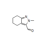 2-Methyl-4,5,6,7-tetrahydro-2H-indazole-3-carbaldehyde Structure