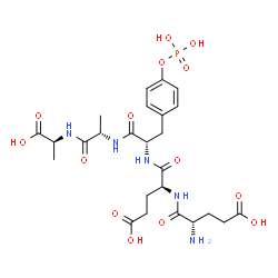 glutamyl-glutamyl-phosphotyrosyl-alanyl-alanine Structure