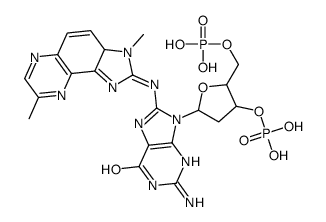 N(2)-(deoxyguanosin-8-yl)-2-amino-3,8-dimethylimidazo(4,5-f)quinoxaline 3',5'-diphosphate Structure