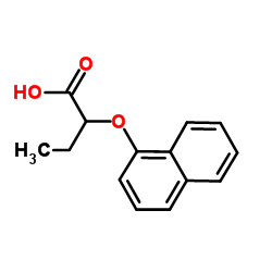 2-(1-Naphthyloxy)butanoic acid结构式