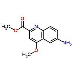 Methyl 6-amino-4-methoxy-2-quinolinecarboxylate Structure