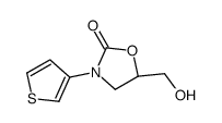 (5R)-5-(hydroxymethyl)-3-thiophen-3-yl-1,3-oxazolidin-2-one Structure