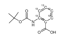 N-(tert-Butyloxy)carbonyl Anthranilic Acid-13C6结构式