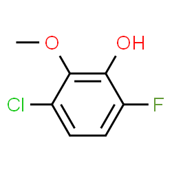 3-Chloro-6-fluoro-2-methoxyphenol structure