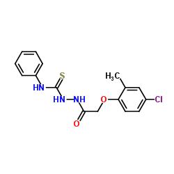 2-[(4-Chloro-2-methylphenoxy)acetyl]-N-phenylhydrazinecarbothioamide Structure