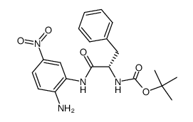 tert-butyl (S)-(1-((2-amino-5-nitrophenyl)amino)-1-oxo-3-phenylpropan-2-yl)carbamate Structure