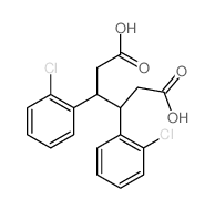 3,4-bis(2-chlorophenyl)hexanedioic acid Structure