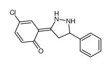 4-chloro-6-(5-phenylpyrazolidin-3-ylidene)cyclohexa-2,4-dien-1-one Structure